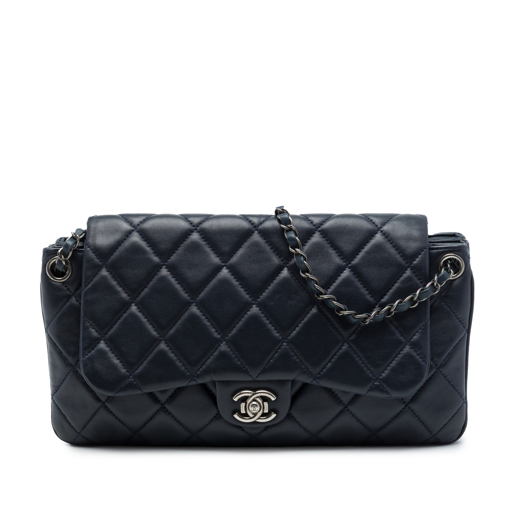 Pre-Loved Chanel CC Quilted Lambskin Accordion Flap